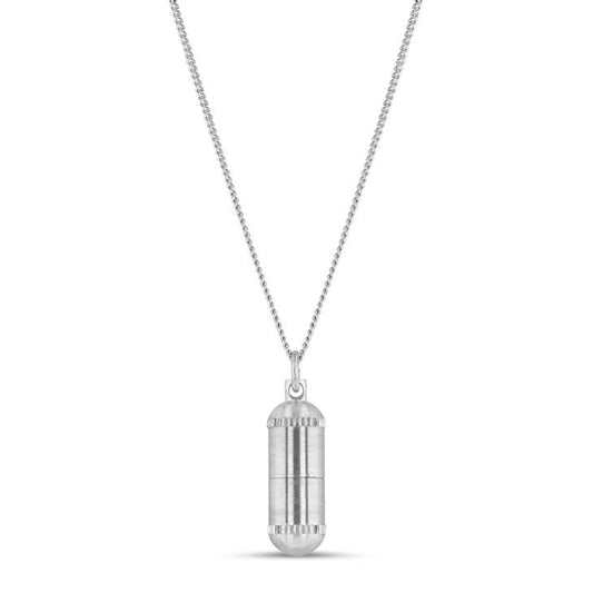 Intention Capsule Necklace - Silver