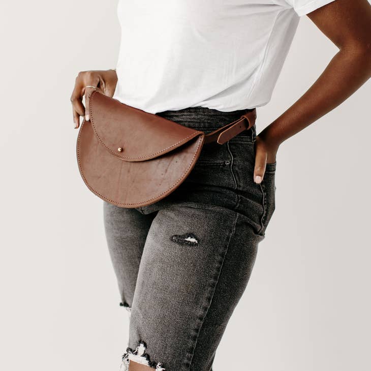 Half-Moon Belt Bag - Chestnut Brown