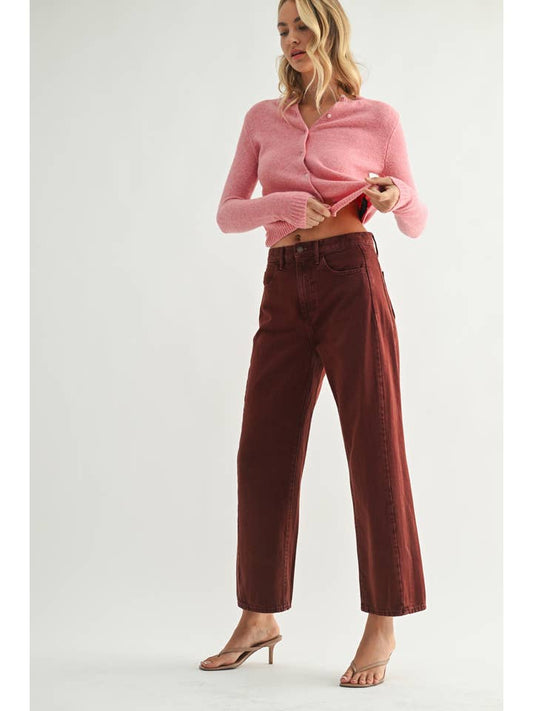 Barrel Jean Twist - Cinnamon