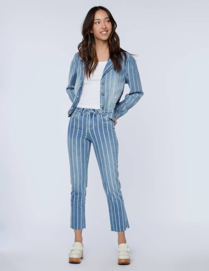 Elizabeth Denim Jacket - Blue Sky Stripe