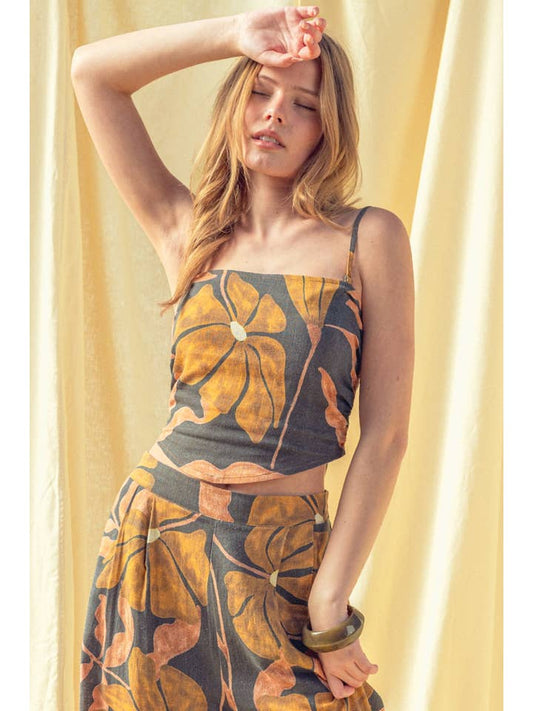 Tied Back Tube Top - Multi