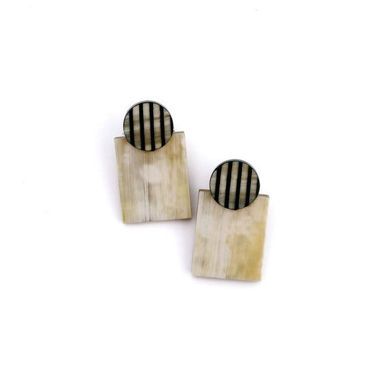 Tuxedo Stripe Earrings