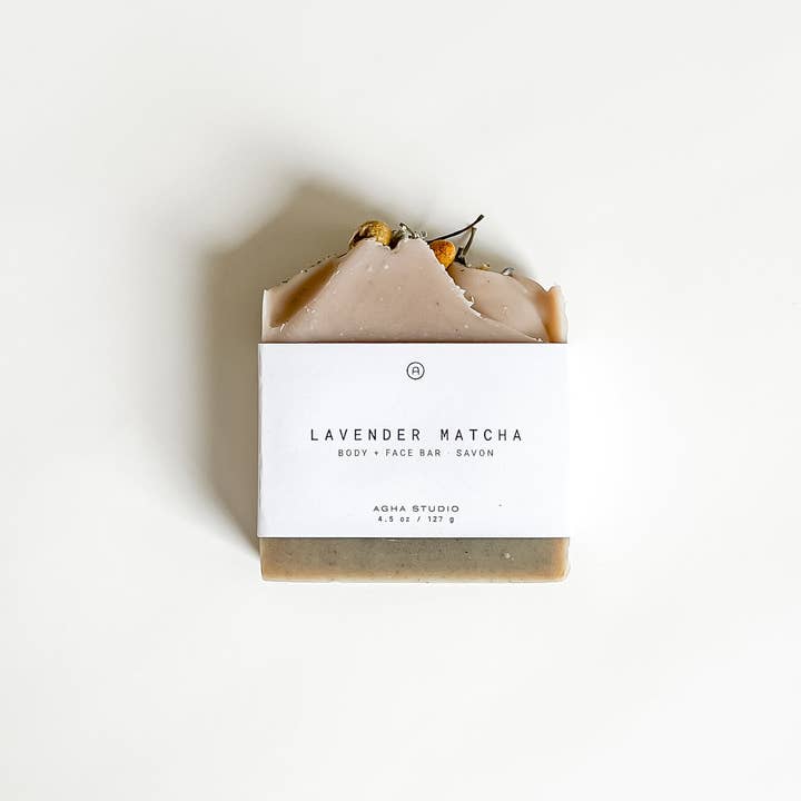 Lavendar Matcha Body + Face Bar