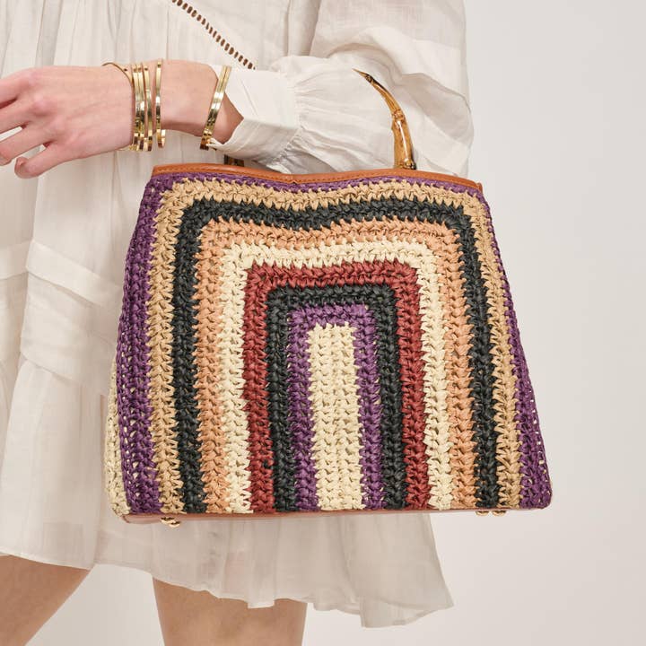 Kalani Tote - Cognac Multi