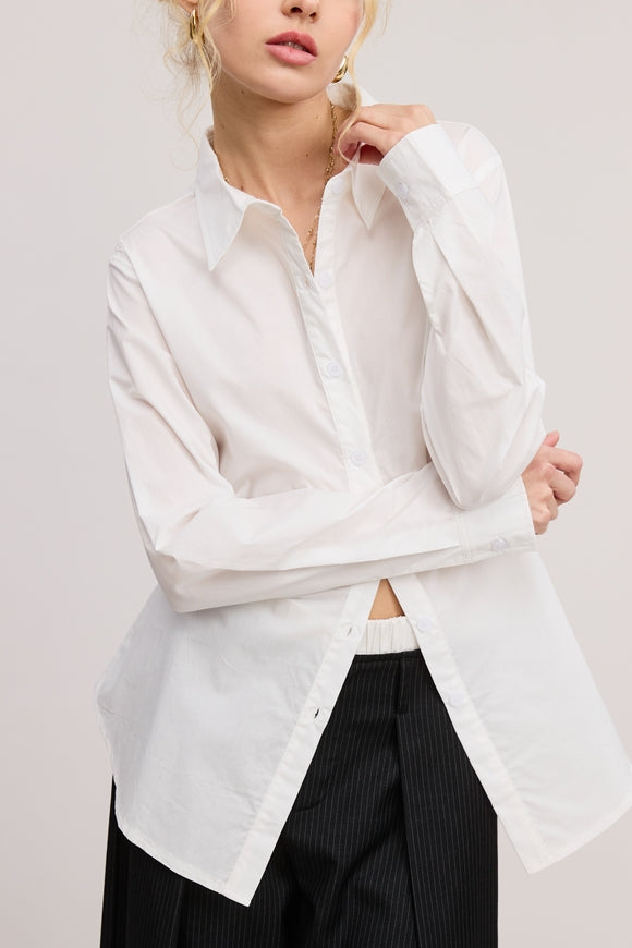 Fitted Button Down - White