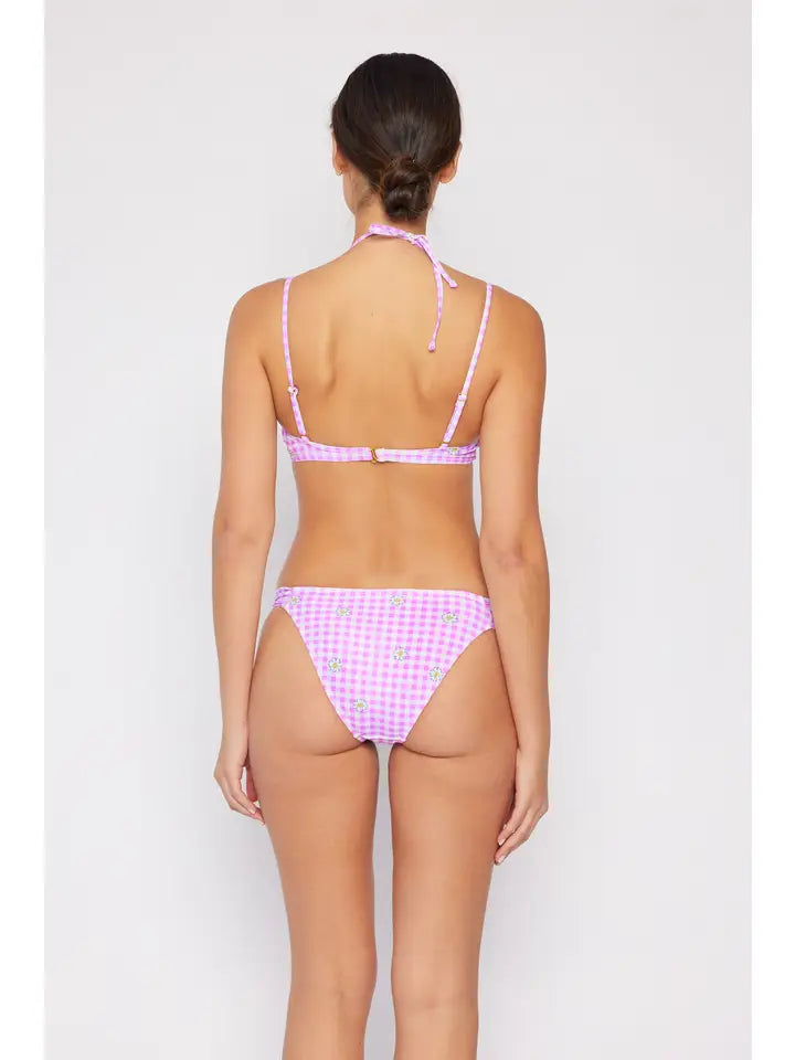 Underwired String Detail Bikini - Berry