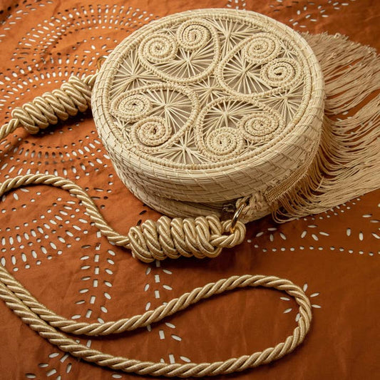 Fringe Crossbody Bag - Circle