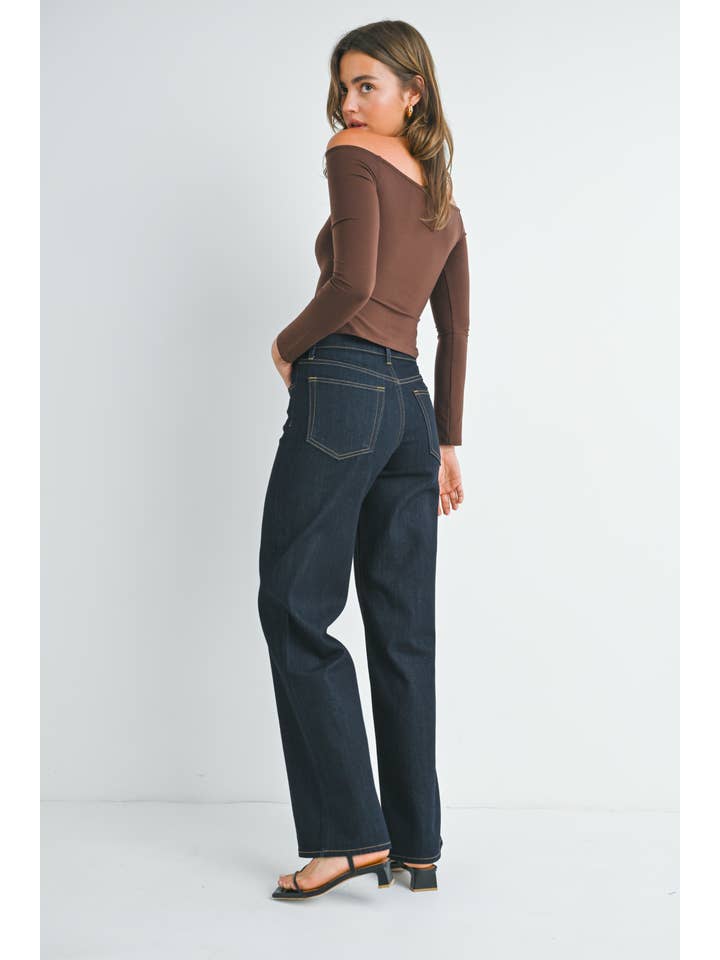 Relaxed Wide Leg - Dark Denim