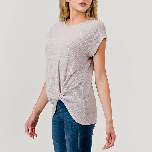 Side Knot Top - Lavendar