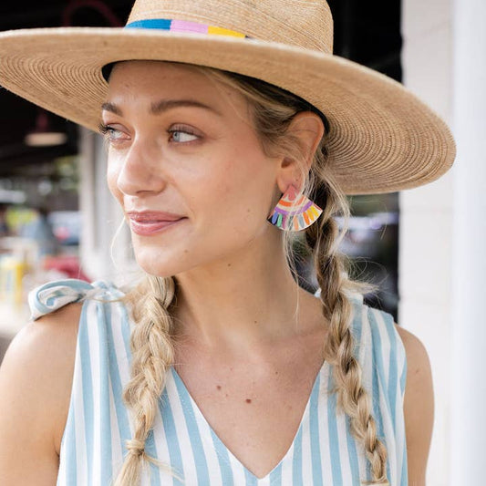 Rainbow Tile Earrings