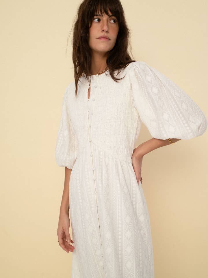 Magnolia Dress - Ecru