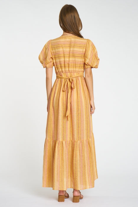 Carol Dress - Yellow Multi
