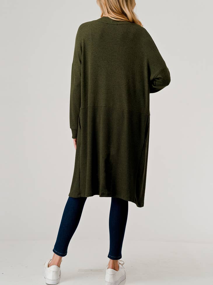 Duster Cardigan - Olive