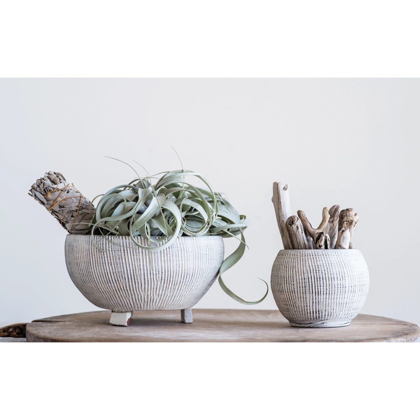 Textured Cream Planter