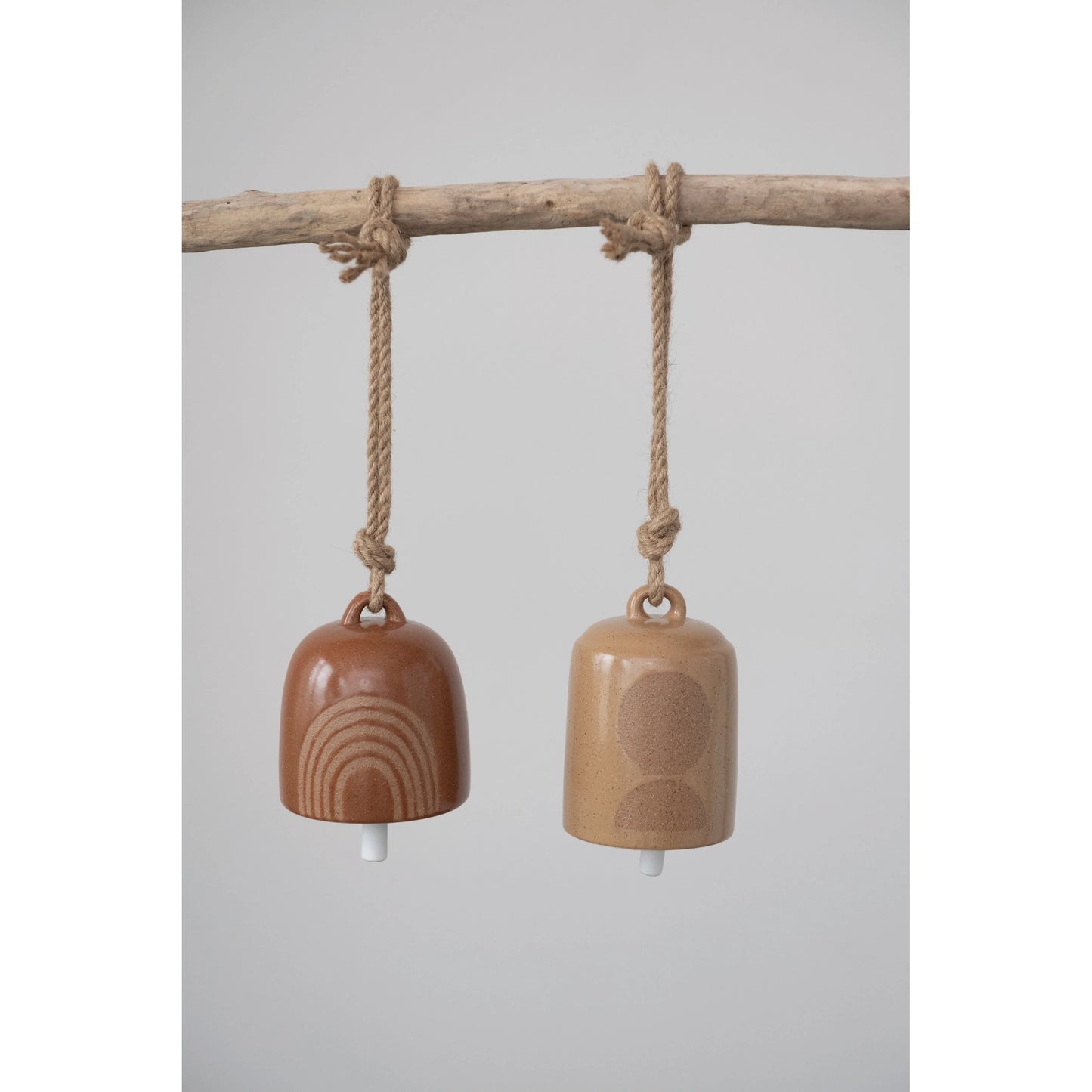 Stoneware Bell - Circles & Curves