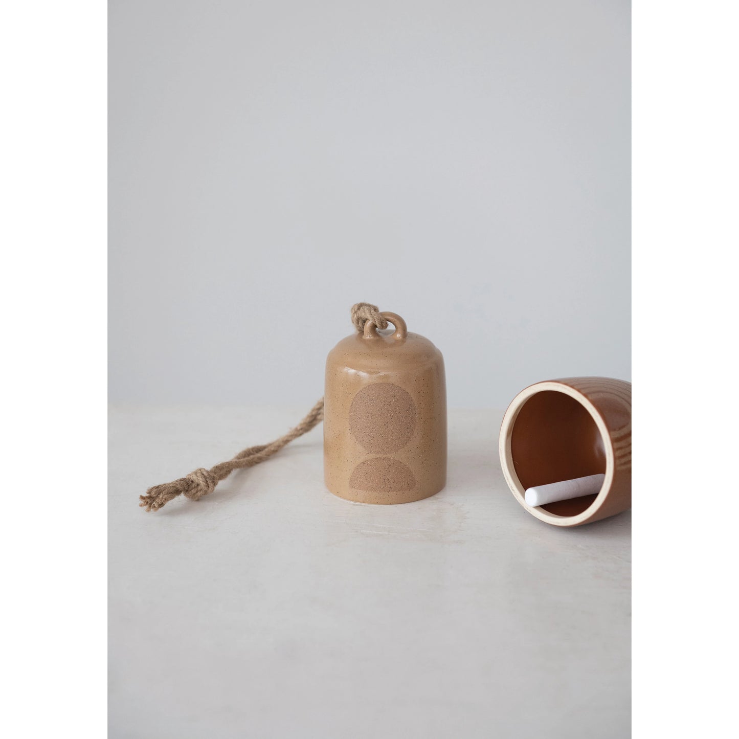 Stoneware Bell - Circles & Curves