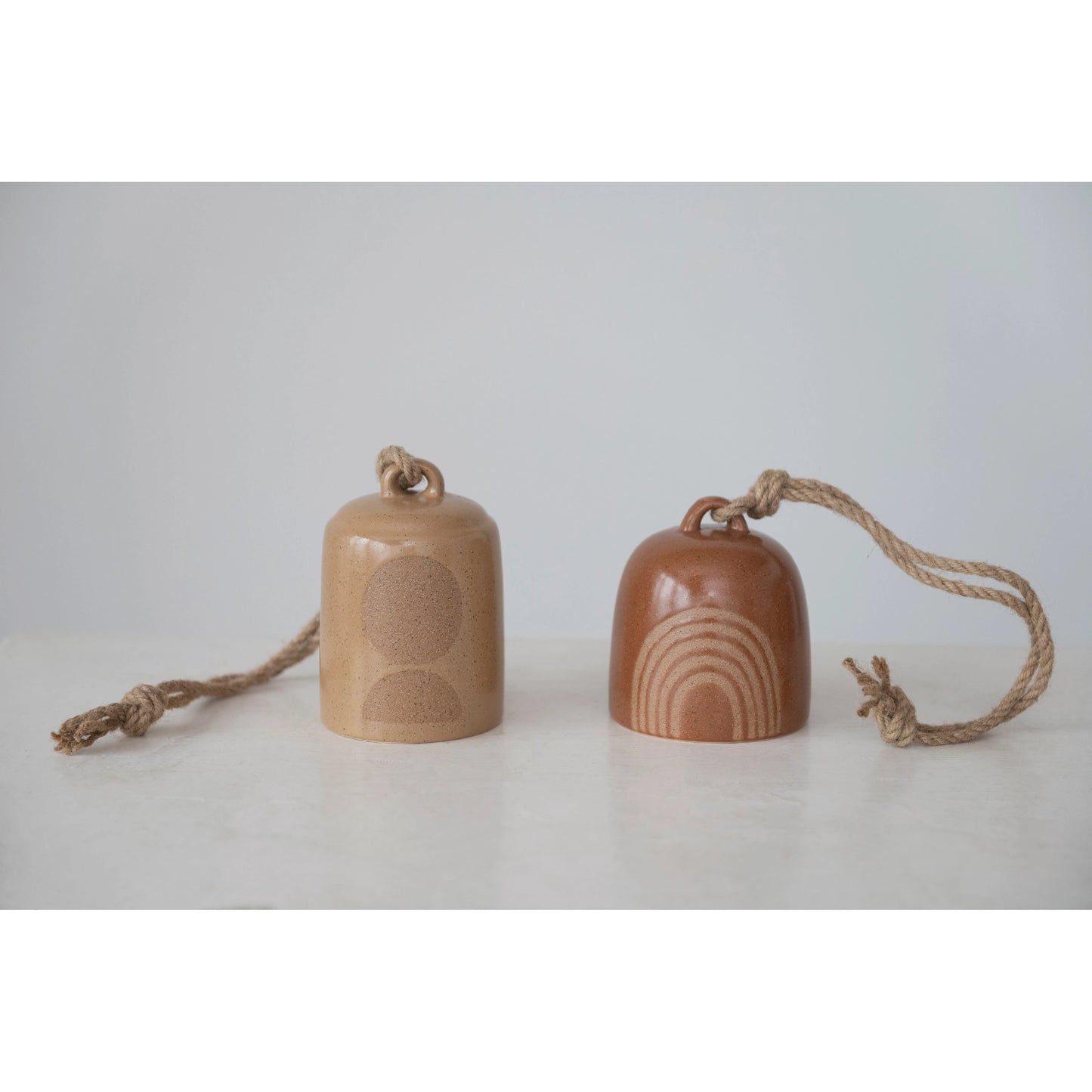 Stoneware Bell - Circles & Curves