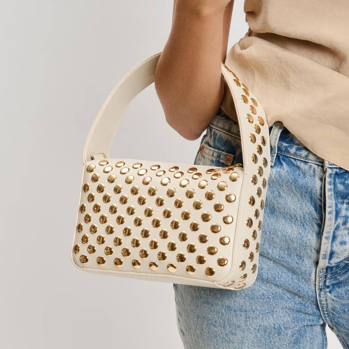 Isabelle Studded Crossbody - Oatmilk