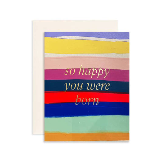 Happy Stripe Card by Moglea