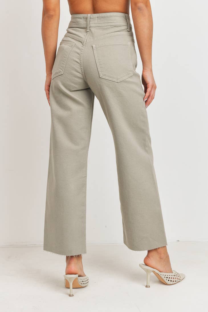 High Rise Utility Wide Leg - Eucalyptus