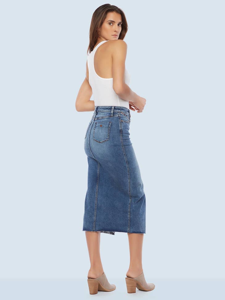 Split Skirt - Vintage Blue Denim