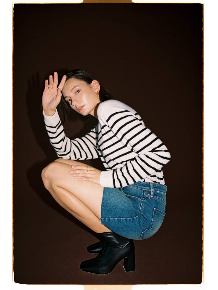 A-Line Vintage Skirt - Dark Wash