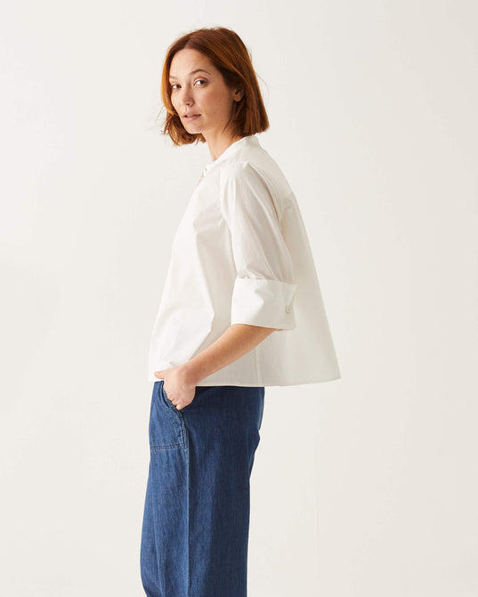 Editor Swing Shirt - White