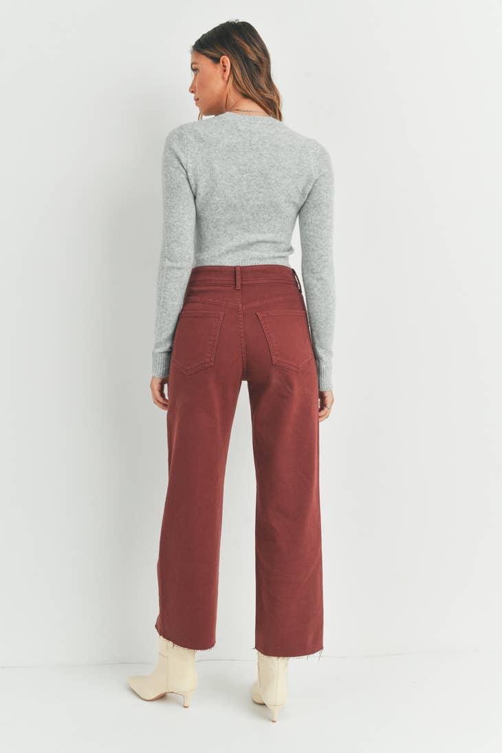 High Rise Utility Wide Leg - Cinnamon
