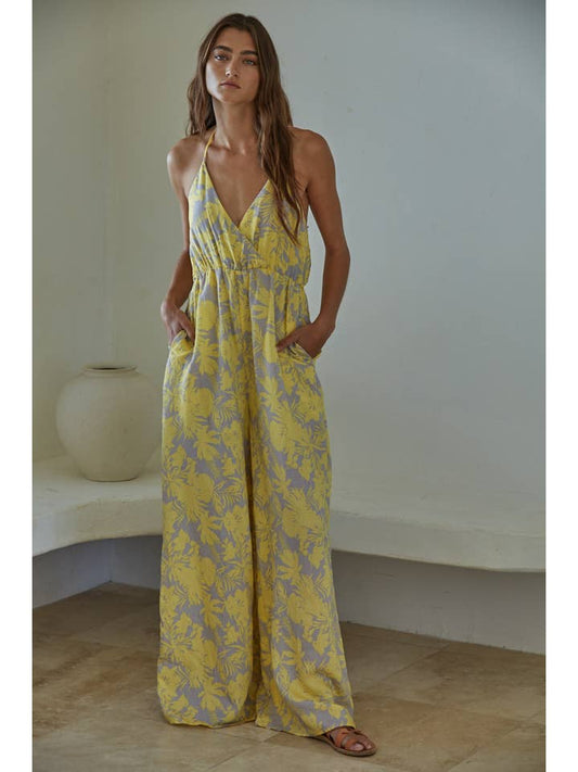 Eloise Jumpsuit - Yellow Multi
