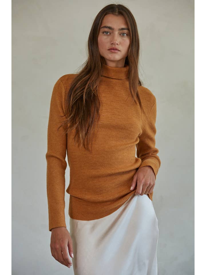 Turtleneck Sweater - Camel