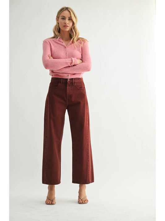 Barrel Jean Twist - Cinnamon