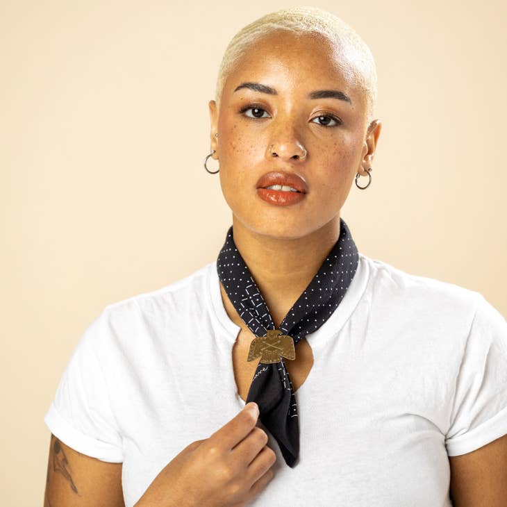 Jenni Earle Bandana - Be Brave Black