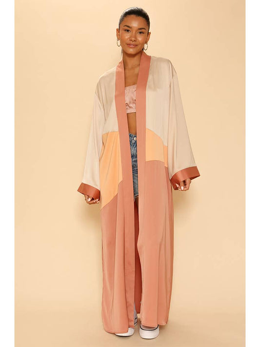 Sunset Kimono - Dusty Coral