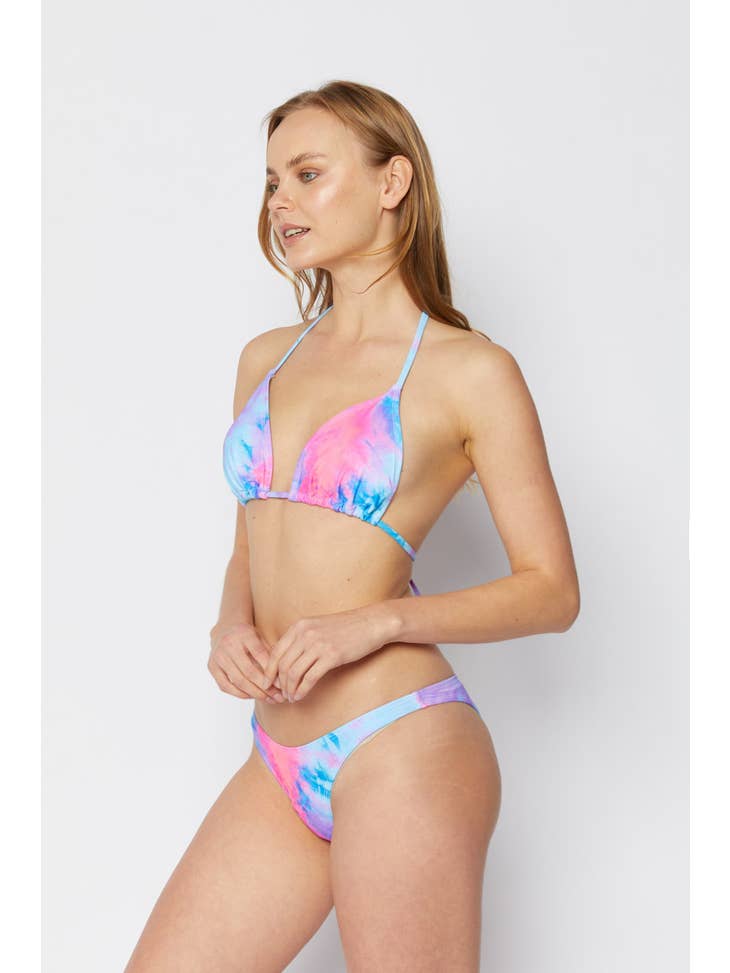 Triangle Swimsuit & Skirt Set - Dream Pink