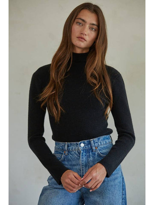 Turtleneck Sweater - Black