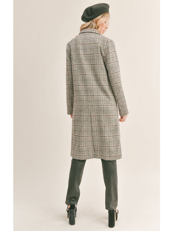Concrete Jungle Coat - Charcoal Multi