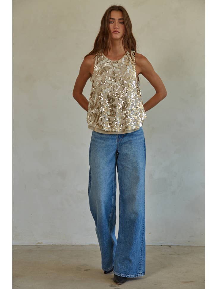 Golden Avenue Top - Gold