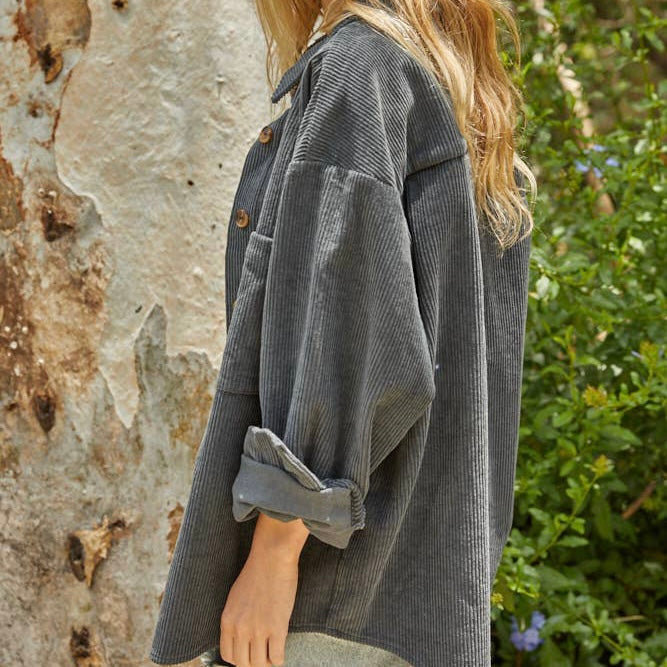 The Camfield Shacket - Black