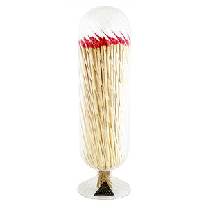 Helix Fireplace Match Cloche - Red