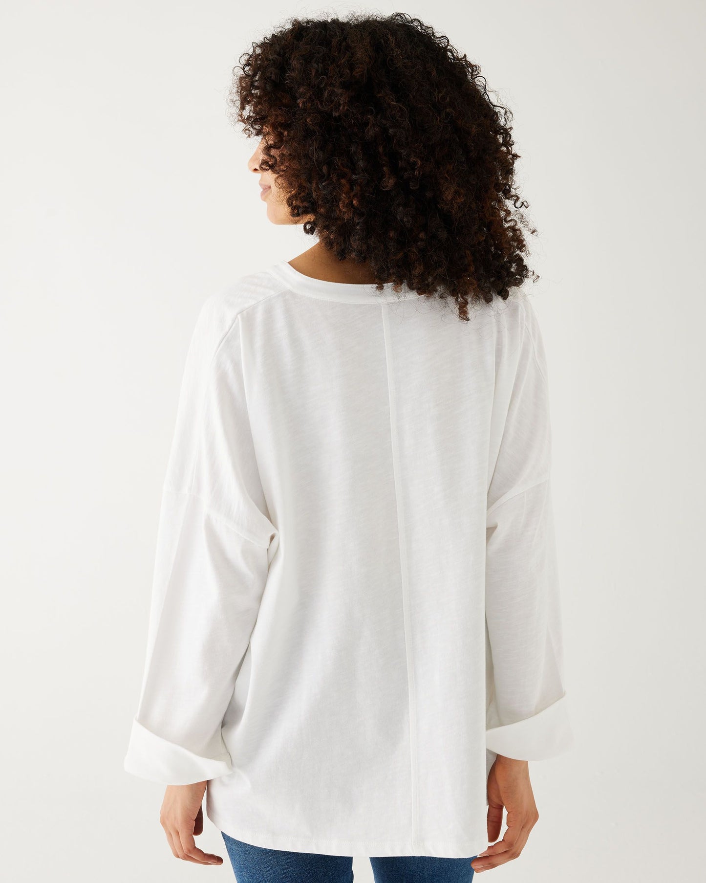 Amelia Long Sleeve Tee - White