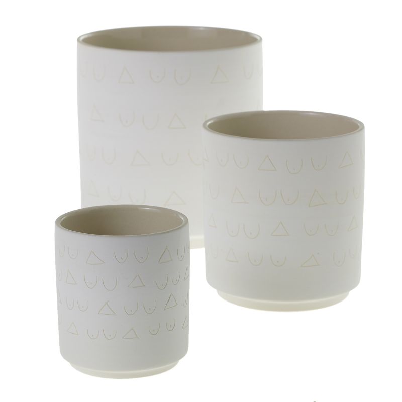Triangles and Tatas Pot - Small
