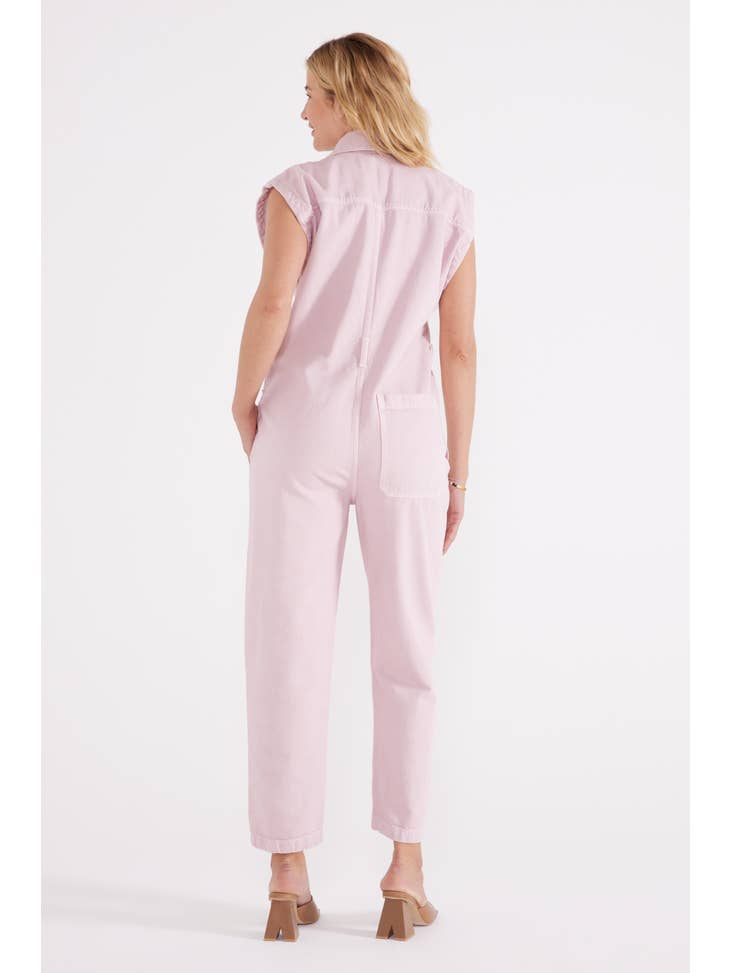 Sabina Carpenter Denim Jumpsuit - Orchid Ice