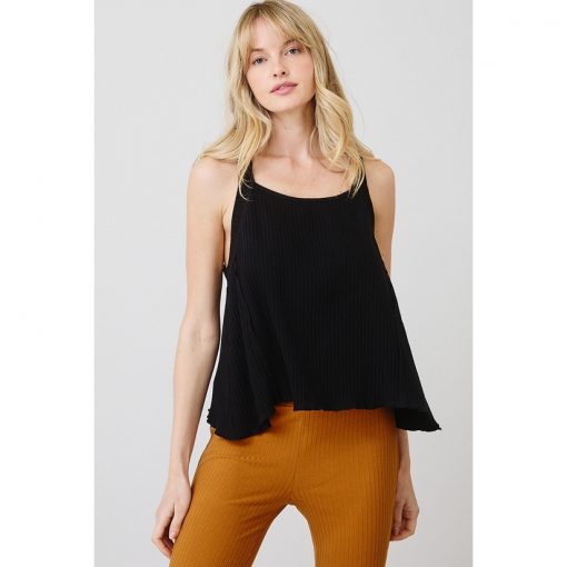 Criss Cross Tank - Black