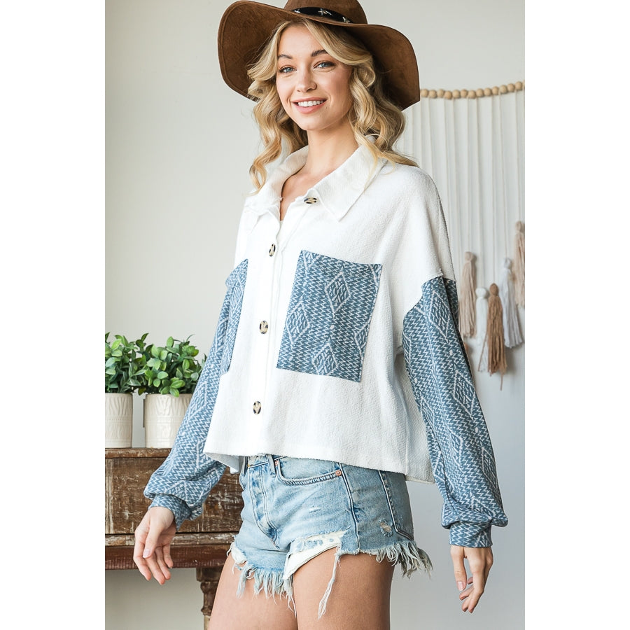 Paisley Button Up Shacket