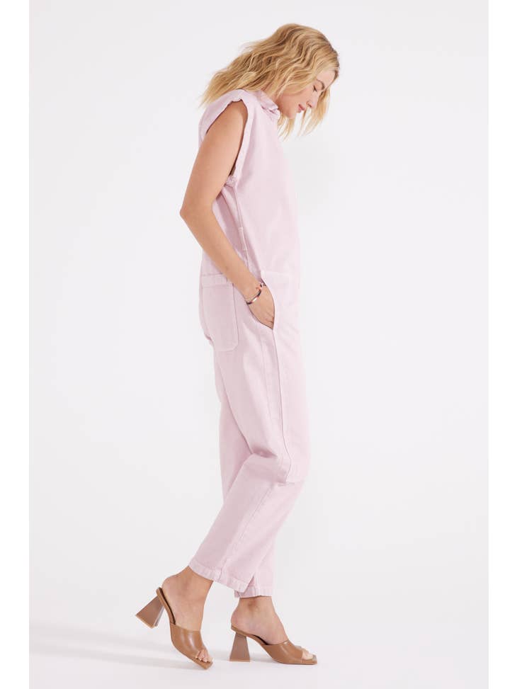 Sabina Carpenter Denim Jumpsuit - Orchid Ice