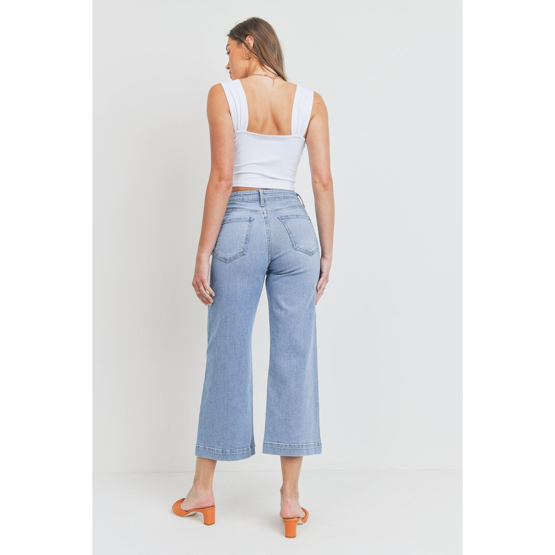 Crop Classic Wide Leg - Light Wash