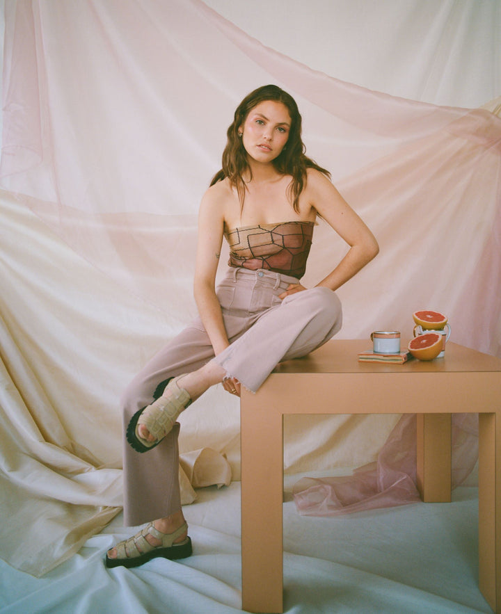 High Rise Utility Wide Leg - Clay