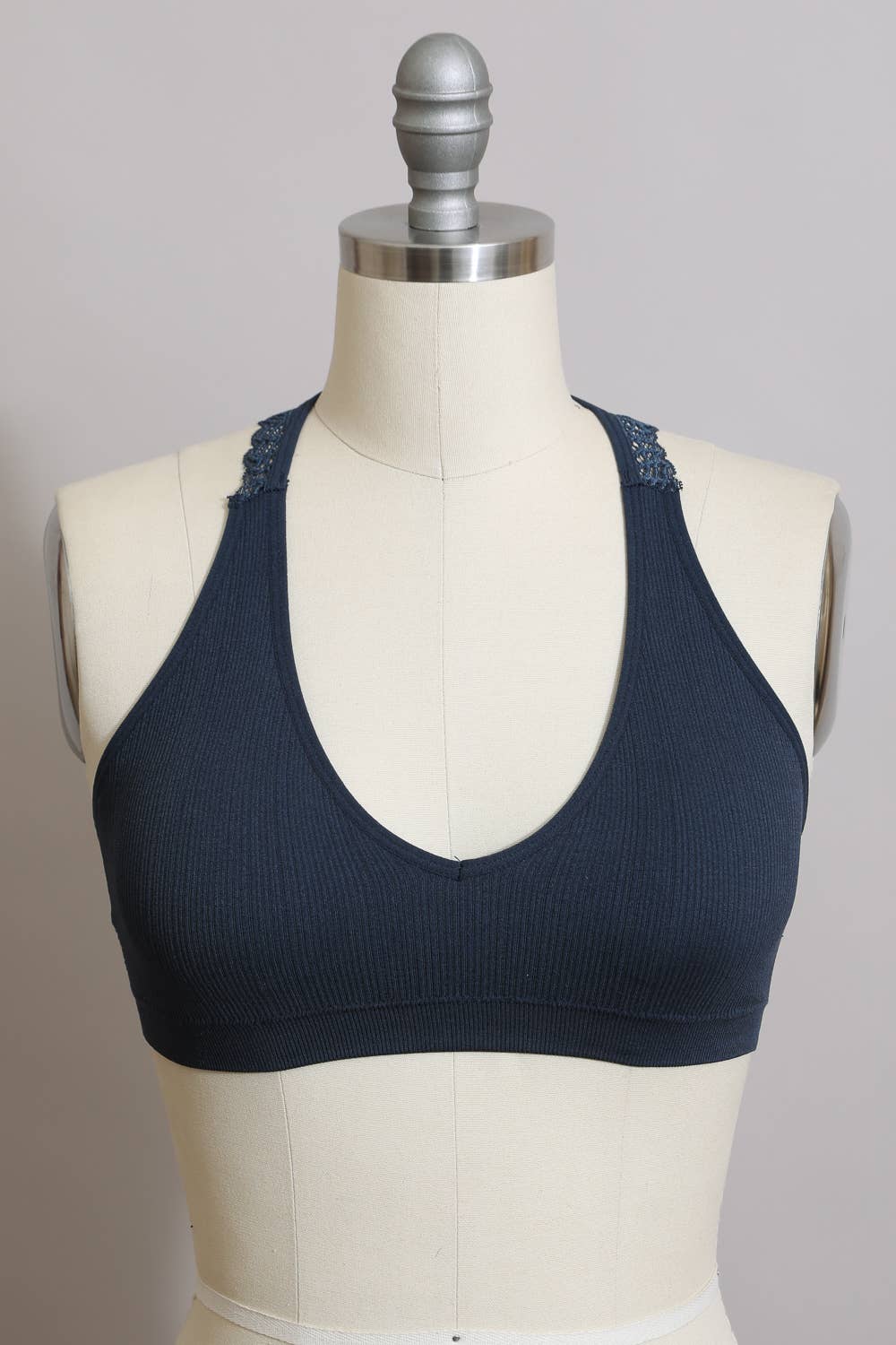 Seamless Racerback Bralette - Blue