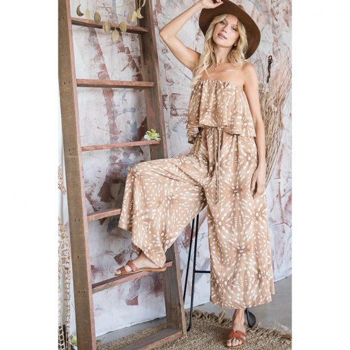 Tube Jumpsuit - Camel