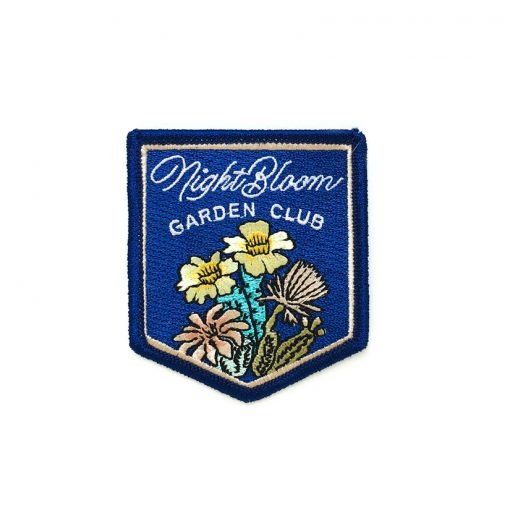 Night Bloom Embroidered Patch